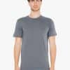 Slate American Apparel UNISEX FINE JERSEY SHORT SLEEVE T-SHIRT Pólók/T-Shirt