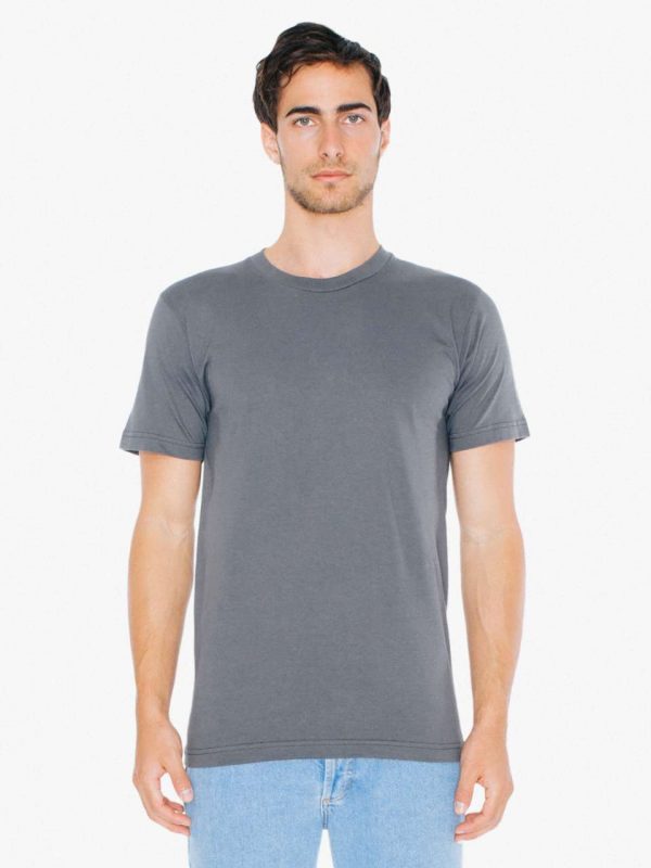 Slate American Apparel UNISEX FINE JERSEY SHORT SLEEVE T-SHIRT Pólók/T-Shirt
