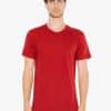 Cranberry American Apparel UNISEX FINE JERSEY SHORT SLEEVE T-SHIRT Pólók/T-Shirt