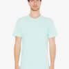 Lime American Apparel UNISEX FINE JERSEY SHORT SLEEVE T-SHIRT Pólók/T-Shirt