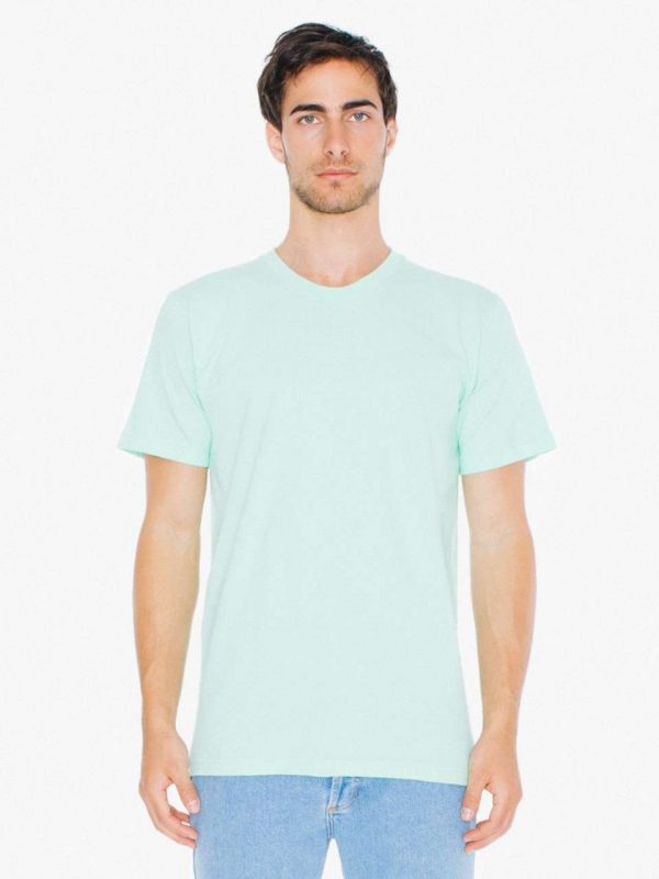 Lime American Apparel UNISEX FINE JERSEY SHORT SLEEVE T-SHIRT Pólók/T-Shirt