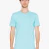 Turquoise American Apparel UNISEX FINE JERSEY SHORT SLEEVE T-SHIRT Pólók/T-Shirt