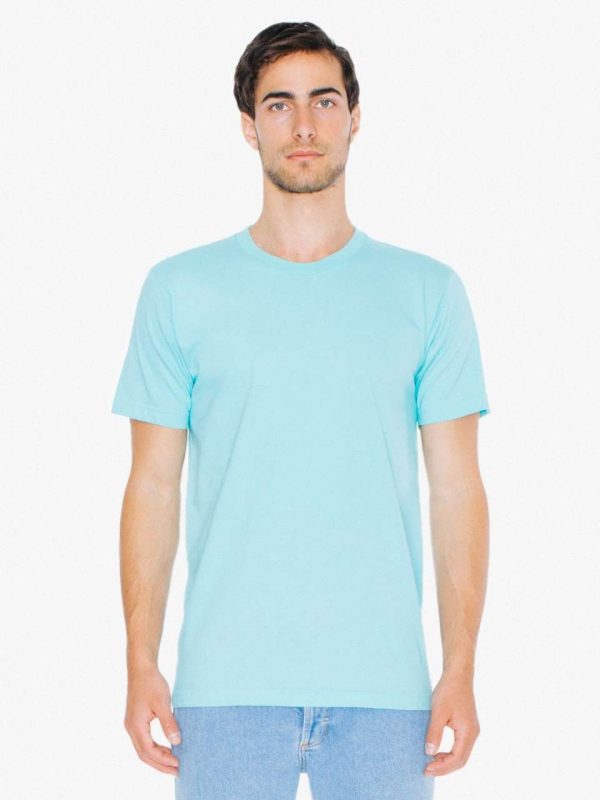 Turquoise American Apparel UNISEX FINE JERSEY SHORT SLEEVE T-SHIRT Pólók/T-Shirt