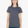 Slate American Apparel WOMEN'S FINE JERSEY SHORT SLEEVE T-SHIRT Pólók/T-Shirt