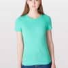 Mint American Apparel WOMEN'S FINE JERSEY SHORT SLEEVE T-SHIRT Pólók/T-Shirt