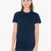 Navy American Apparel WOMEN'S FINE JERSEY SHORT SLEEVE T-SHIRT Pólók/T-Shirt