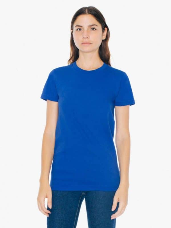 Lapis American Apparel WOMEN'S FINE JERSEY SHORT SLEEVE T-SHIRT Pólók/T-Shirt