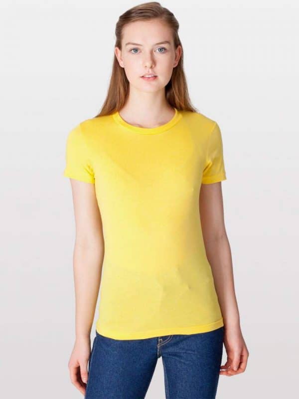 Sunshine American Apparel WOMEN'S FINE JERSEY SHORT SLEEVE T-SHIRT Pólók/T-Shirt