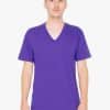 Purple American Apparel UNISEX FINE JERSEY V-NECK T-SHIRT Pólók/T-Shirt