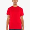 Red American Apparel UNISEX POLY-COTTON SHORT SLEEVE T-SHIRT Pólók/T-Shirt