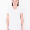 White American Apparel WOMEN'S SUBLIMATION SHORT SLEEVE T-SHIRT Pólók/T-Shirt
