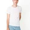 White American Apparel UNISEX SUBLIMATION SHORT SLEEVE T-SHIRT Pólók/T-Shirt
