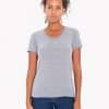 Athletic Grey American Apparel WOMEN'S TRI-BLEND SHORT SLEEVE TRACK T-SHIRT Pólók/T-Shirt