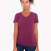 Tri-Cranberry American Apparel WOMEN'S TRI-BLEND SHORT SLEEVE TRACK T-SHIRT Pólók/T-Shirt