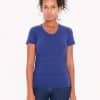 Tri-Indigo American Apparel WOMEN'S TRI-BLEND SHORT SLEEVE TRACK T-SHIRT Pólók/T-Shirt