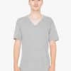 Athletic Grey American Apparel UNISEX TRI-BLEND SHORT SLEEVE V-NECK T-SHIRT Pólók/T-Shirt