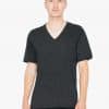 Tri-Black American Apparel UNISEX TRI-BLEND SHORT SLEEVE V-NECK T-SHIRT Pólók/T-Shirt