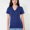 Tri-Indigo American Apparel UNISEX TRI-BLEND SHORT SLEEVE V-NECK T-SHIRT Pólók/T-Shirt