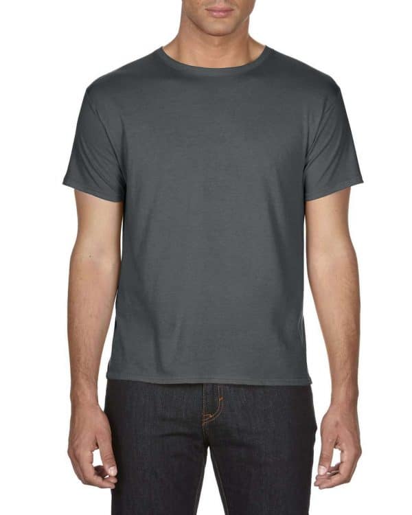 Heather Dark Grey Anvil ADULT FEATHERWEIGHT TEE Pólók/T-Shirt