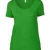 Green Apple Anvil WOMEN’S FEATHERWEIGHT SCOOP TEE Pólók/T-Shirt