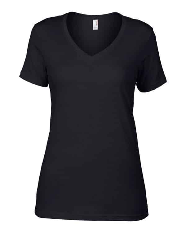 Black Anvil WOMEN’S FEATHERWEIGHT V-NECK TEE Pólók/T-Shirt
