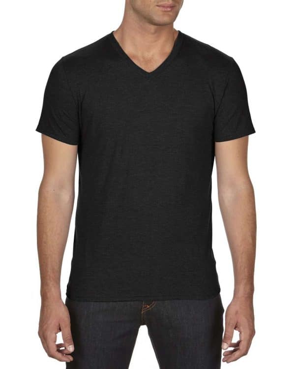 Black Anvil ADULT TRI-BLEND V-NECK TEE Pólók/T-Shirt