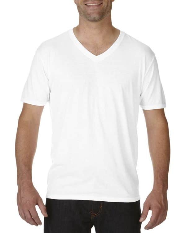 White Anvil ADULT TRI-BLEND V-NECK TEE Pólók/T-Shirt