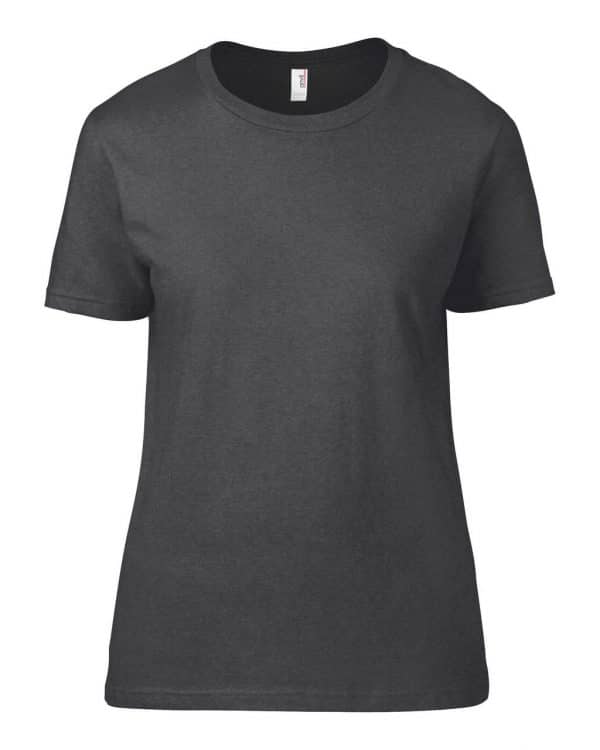 Heather Dark Grey Anvil WOMEN'S LIGHTWEIGHT TEE Pólók/T-Shirt