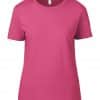 Neon Pink Anvil WOMEN'S LIGHTWEIGHT TEE Pólók/T-Shirt
