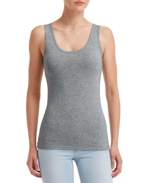 Heather Graphite Anvil WOMEN'S STRETCH TANK Pólók/T-Shirt