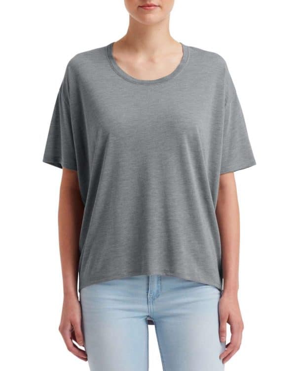 Heather Graphite Anvil WOMEN'S FREEDOM TEE Pólók/T-Shirt