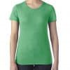 Heather Green Anvil WOMEN'S TRI-BLEND TEE Pólók/T-Shirt