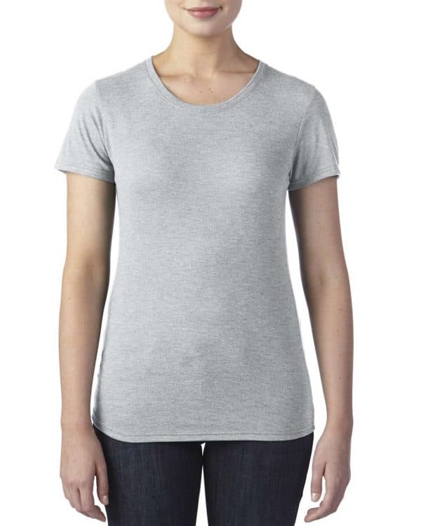 Heather Grey Anvil WOMEN'S TRI-BLEND TEE Pólók/T-Shirt