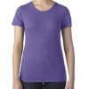 Heather Aubergine Anvil WOMEN'S TRI-BLEND TEE Pólók/T-Shirt