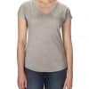 Heather Slate Anvil WOMEN'S TRI-BLEND V-NECK TEE Pólók/T-Shirt