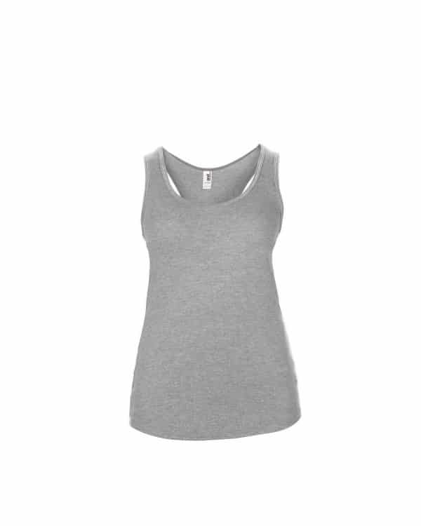 Heather Grey Anvil WOMEN’S TRI-BLEND RACERBACK TANK Pólók/T-Shirt