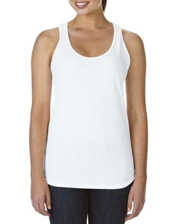 White Anvil WOMEN’S TRI-BLEND RACERBACK TANK Pólók/T-Shirt