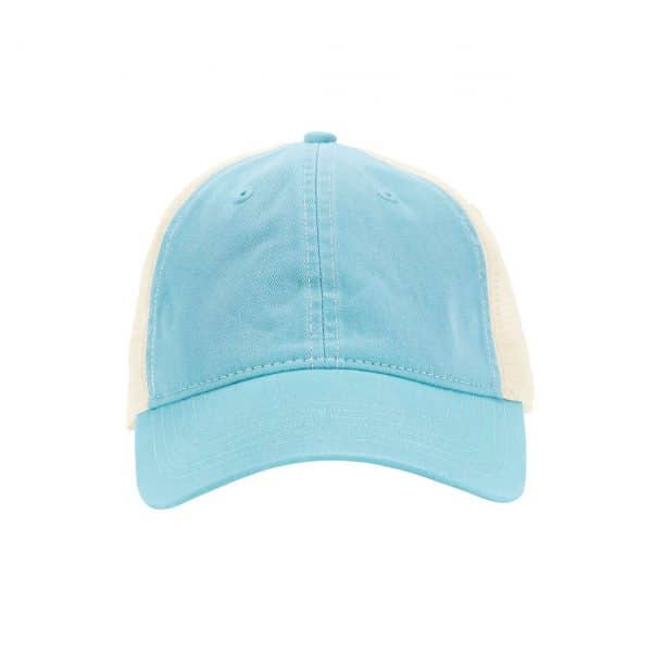 Lagoon Blue/Ivory Comfort Colors UNSTRUCTURED TRUCKER CAP Sapkák