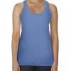 Flo Blue Comfort Colors LADIES' LIGHTWEIGHT RACERBACK TANK TOP Pólók/T-Shirt
