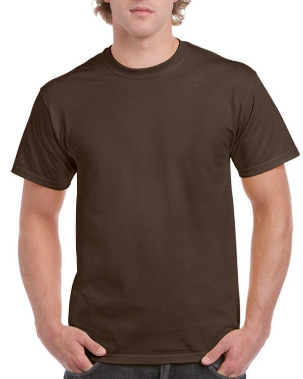 Dark Chocolate Gildan ULTRA COTTON™ ADULT T-SHIRT Pólók/T-Shirt