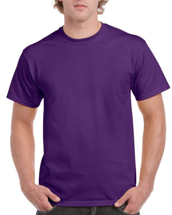Purple Gildan ULTRA COTTON™ ADULT T-SHIRT Pólók/T-Shirt