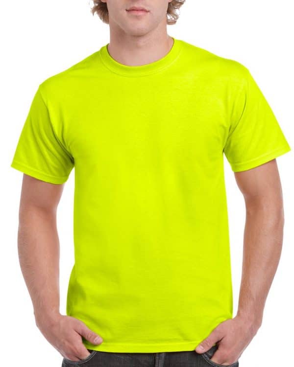 Safety Green Gildan ULTRA COTTON™ ADULT T-SHIRT Pólók/T-Shirt