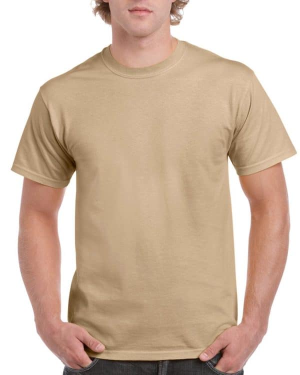 Tan Gildan ULTRA COTTON™ ADULT T-SHIRT Pólók/T-Shirt