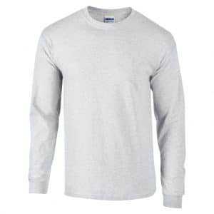 Ash Grey Gildan ULTRA COTTON™ ADULT LONG SLEEVE T-SHIRT Pólók/T-Shirt