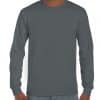Charcoal Gildan ULTRA COTTON™ ADULT LONG SLEEVE T-SHIRT Pólók/T-Shirt