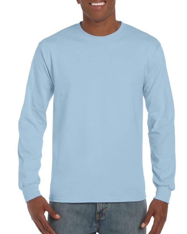 Light Blue Gildan ULTRA COTTON™ ADULT LONG SLEEVE T-SHIRT Pólók/T-Shirt
