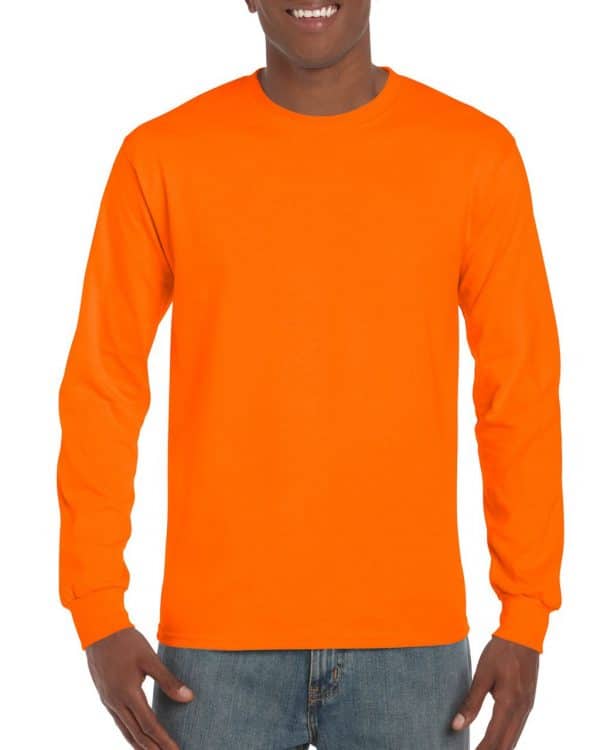 S.Orange Gildan ULTRA COTTON™ ADULT LONG SLEEVE T-SHIRT Pólók/T-Shirt