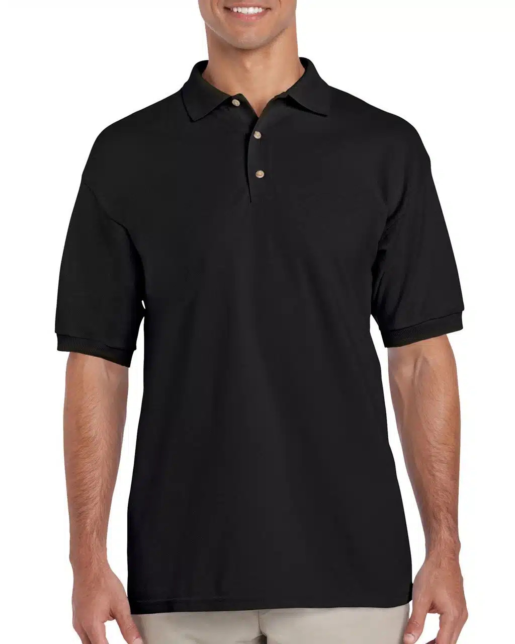 Black Gildan ULTRA COTTON™ ADULT PIQUE POLO SHIRT Galléros pólók