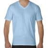 Light Blue Gildan PREMIUM COTTON® ADULT V-NECK T-SHIRT Pólók/T-Shirt