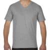 RS Sport Grey Gildan PREMIUM COTTON® ADULT V-NECK T-SHIRT Pólók/T-Shirt